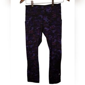 LULULEMON PACE RIVAL CROP HOUNDS CAMO 4